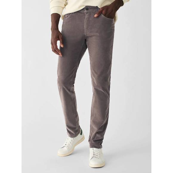 NEW FAHERTY stretch cord 5-pocket pants in rugged grey - Picture 2 of 3